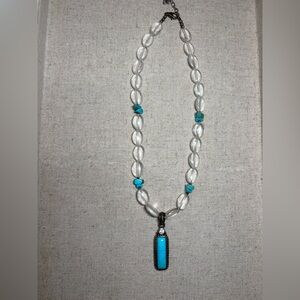 Barse | Vintage Sterling Silver w/ Turquoise and Quartz Beading/Pendant